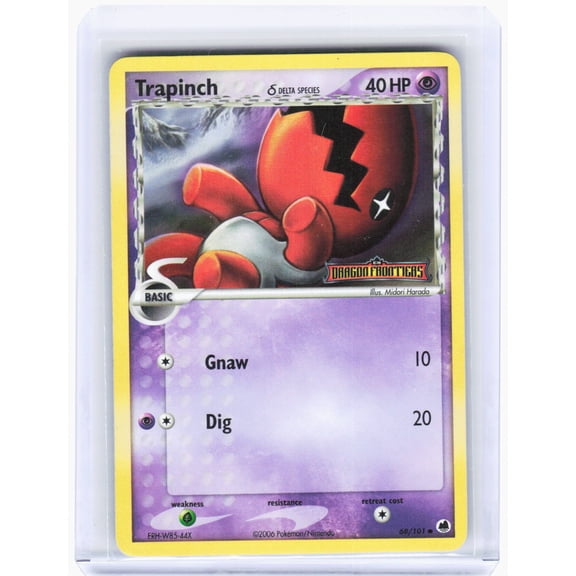 2006 Dragon Frontiers Trapinch Delta Species Reverse Holo Common 68 101 Pokmon Trading Card