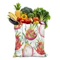 thumbnail image 1 of Dragon Fruit Canvas Tote Bag Tropical Exotic Fruit Pattern Print Design Aesthetic Pink Red White Pitaya Lover Art Illustration Cartoon Reusable Eco-Friendly Lightweight Foldable Shopping Bag, 1 of 6