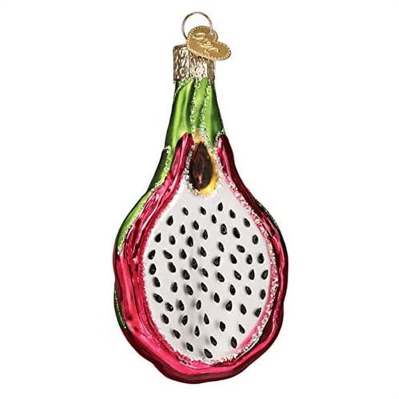 Old World Christmas 3.75In Dragon Fruit, Glass, Cactus Honolulu Queen 28135