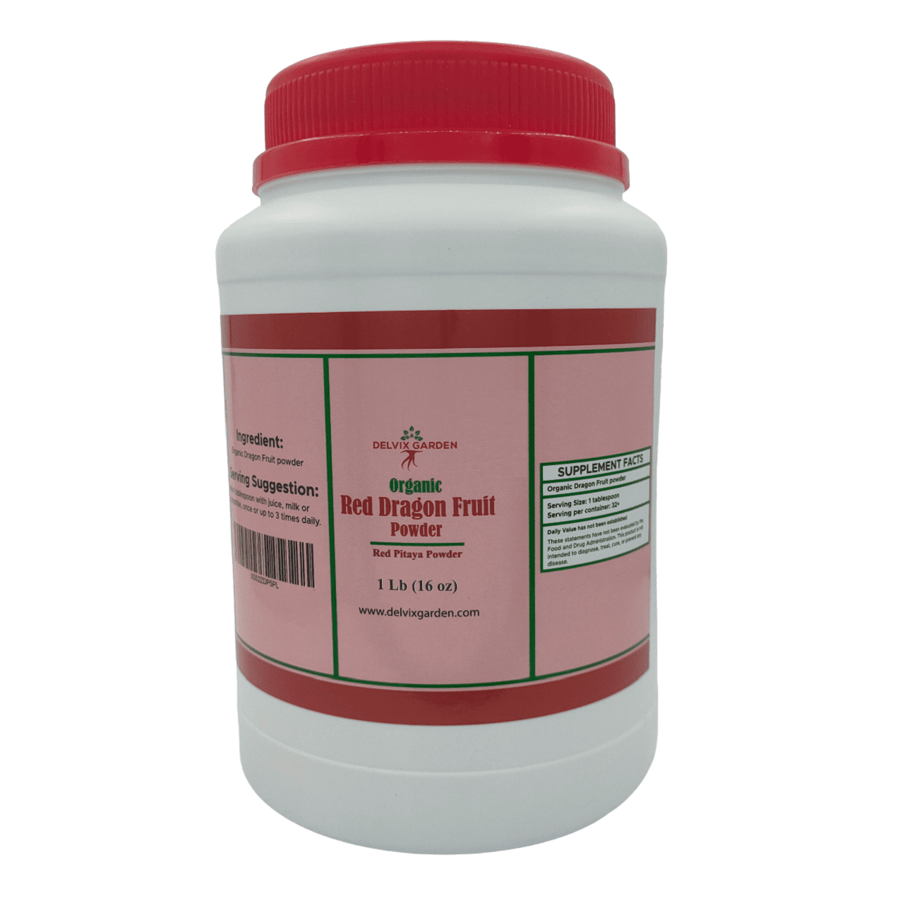 Dragon Fruit Powder 1 lb – Vibrant Pink Pitaya Powder Superfruit for Smoothies, Baking & Desserts