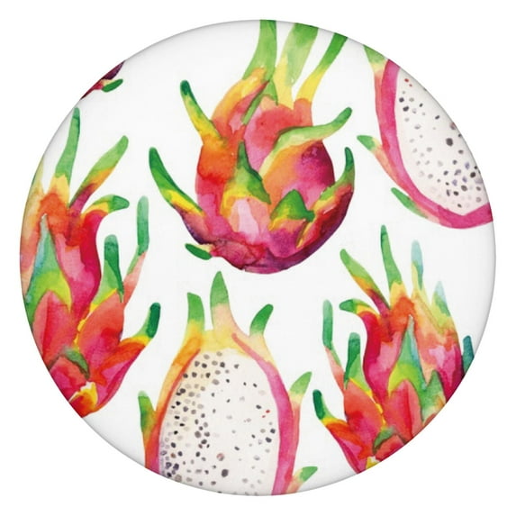 Dragon Fruit Tablecloth Exotic Pitaya Pattern Funny Cute Kawaii Design for Summer Kitchen Table