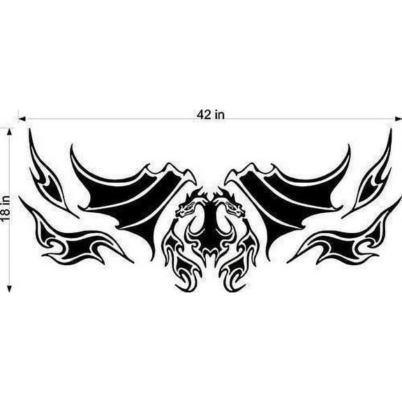 Dragon GOT Hood Tailgate Decal Sticker Graphic