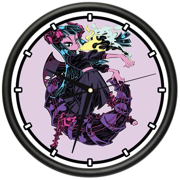 Dragon Girl  Design Wall Clock | Precision Quartz Movement | Décor For School Class Office Bedroom Decoration
