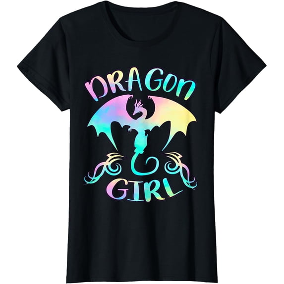 Dragon Girl Just a girl Who Loves Dragons Lover Themed T-Shirt