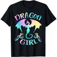 thumbnail image 1 of Dragon Girl Just a girl Who Loves Dragons Lover Themed T-Shirt, 1 of 3