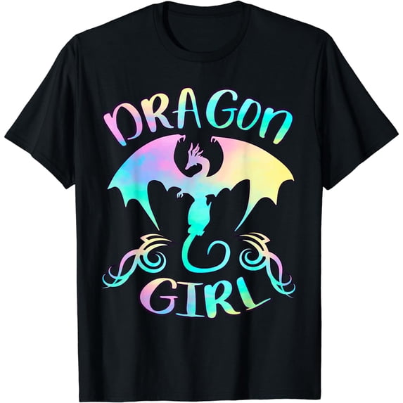 Dragon Girl Just a girl Who Loves Dragons Lover Themed T-Shirt