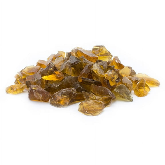 Dragon Glass 10 lb Chestnut Brown Landscape & Fire Pit Glass, 1/2"