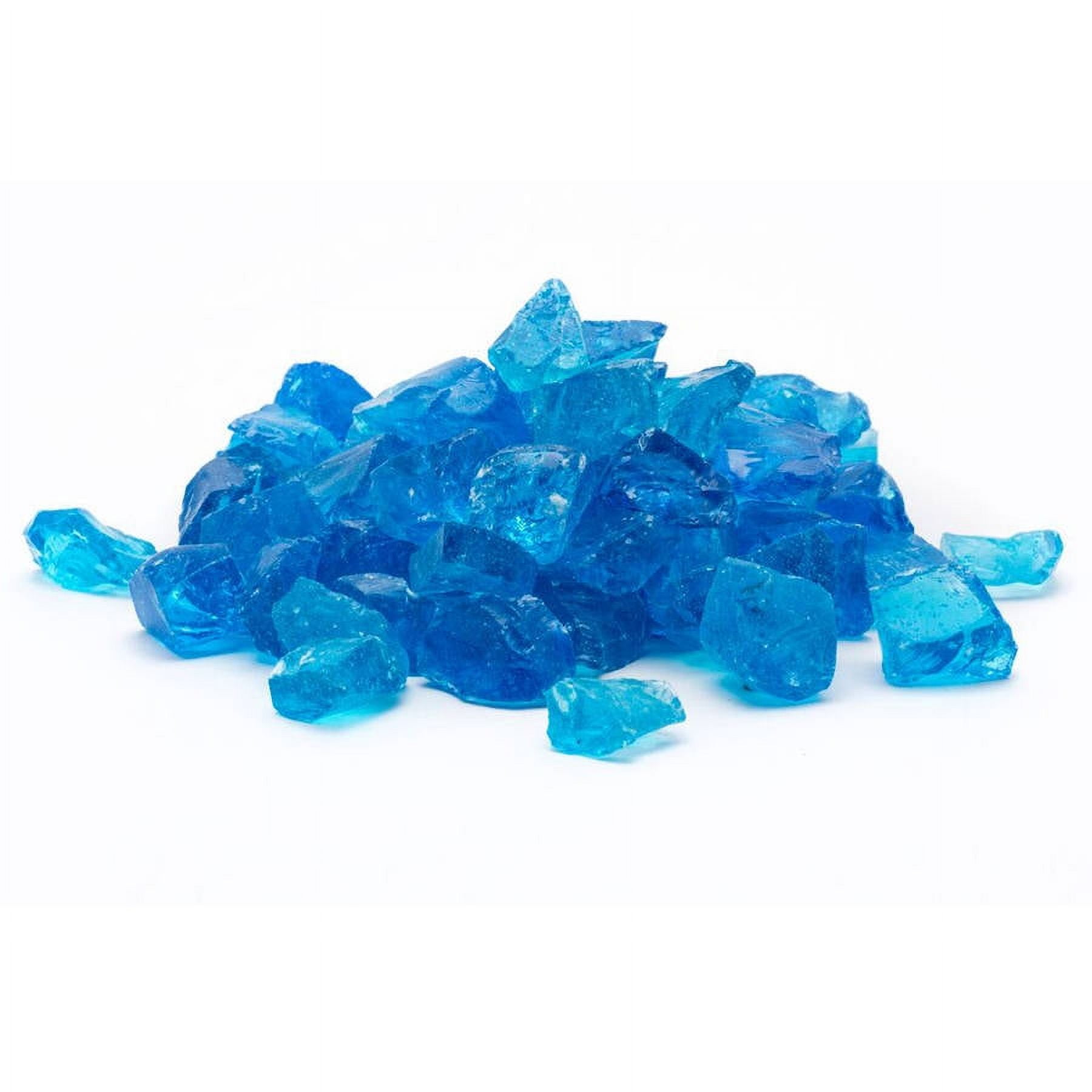 Dragon Glass 10 lb Sea Blue Landscape & Fire Pit Glass, 1/2"