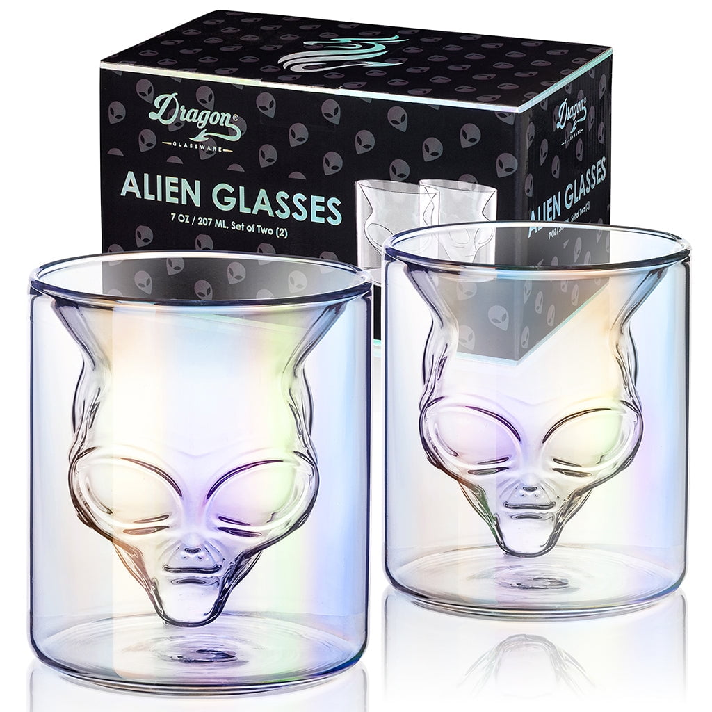 Dragon Glassware Alien Drinking Glasses