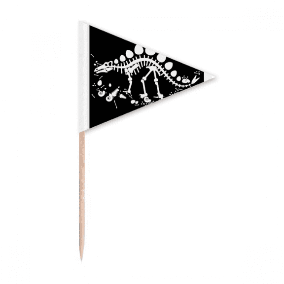 Dragon Grass Huge Stegosaurus Toothpick Triangle Cupcake Toppers Flag