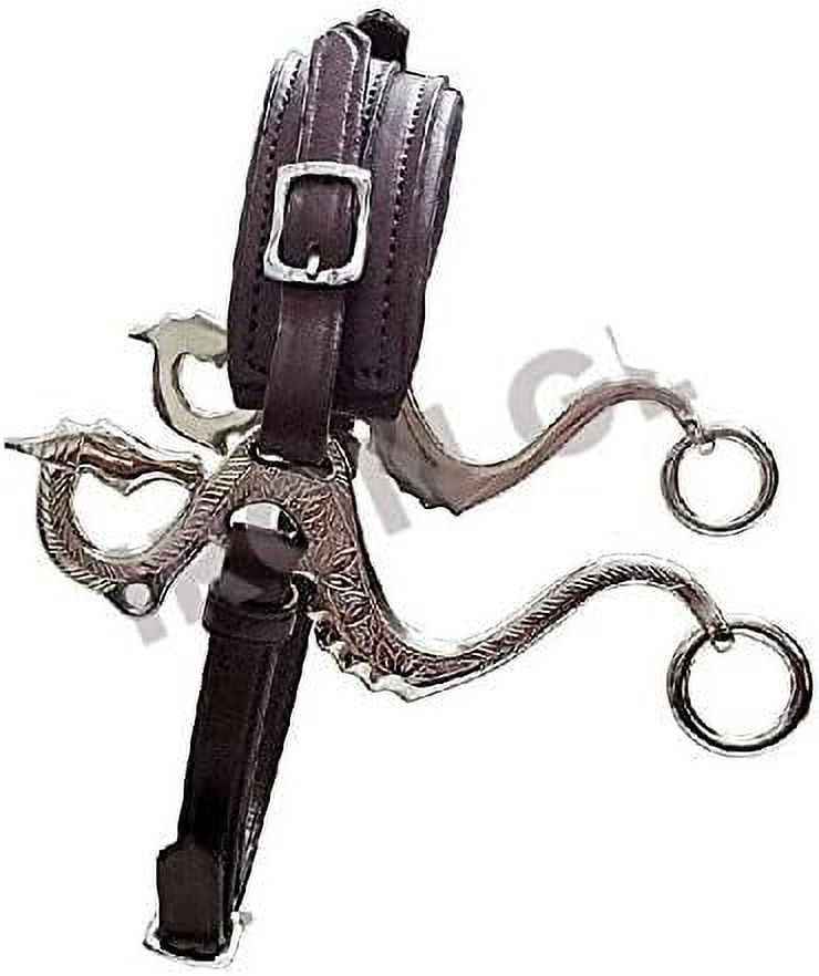 Rainbow ulti Hackaore Bitless Horse Bit Inglés Western Ajustable Cuero (negro) | Copra online