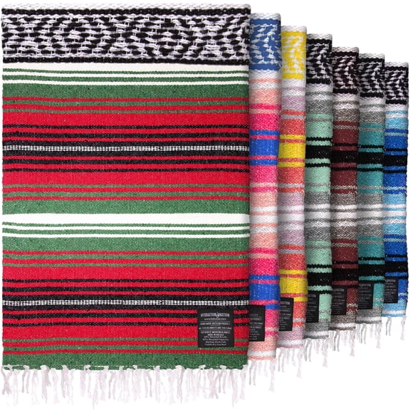 Dragon Handwoven Mexican Throw Blanket 70"x50" Outdoor Indoor Use