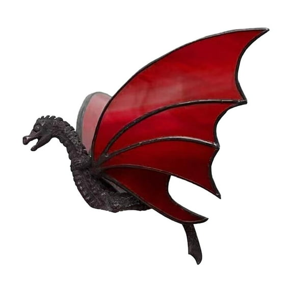 Dragon Hanging Stained Sun Catcher, Flying Dragon Stained Glass Window Hangings, Handmade Resin Suncatcher Pendant for Window, Light Catcher Rainbow Maker for Home Balcony Garden Decor