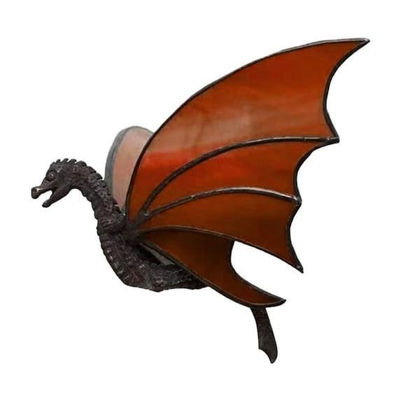 Dragon Hanging Stained Sun Catcher, Flying Dragon Stained Glass Window Hangings, Handmade Resin Suncatcher Pendant for Window, Light Catcher Rainbow Maker for Home Balcony Garden Decor