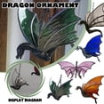 thumbnail image 1 of Dragon Hanging Stained SunCatcher, Colored Stained Glass Window Hangings Suncatcher Dragon Craft Window Decor Home IndoorDragon 5ml, 1 of 7