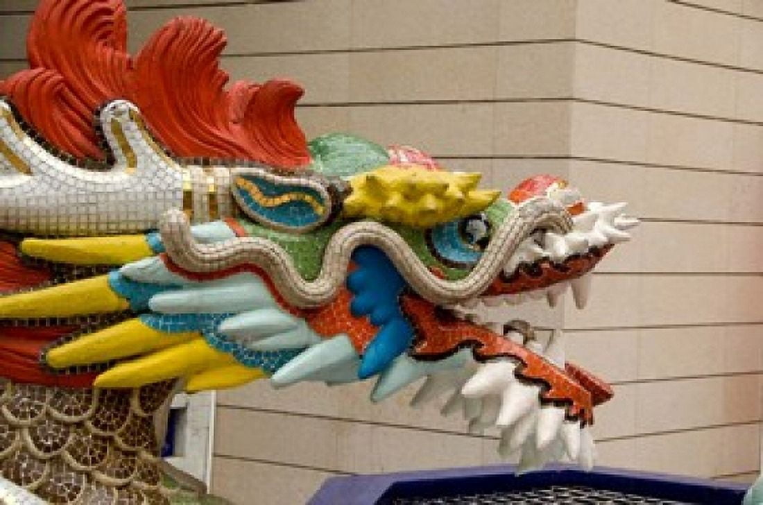 Dragon Head Goddess of Mercy temple Hong Kong Canvas Art - Cindy Miller Hopkins DanitaDelimont (34 x 23)