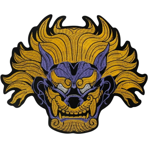 Dragon Head Patches Iron on Sew on Patch Embroidery Badges Embroidered Fabric Patches for DIY Jacket Backpack Decorated 1 Piece