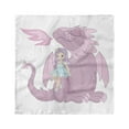 thumbnail image 1 of Dragon Head Scarf, Princess Sitting on Creature, Head Wrap, 3 Sizes, by Ambesonne, 1 of 2