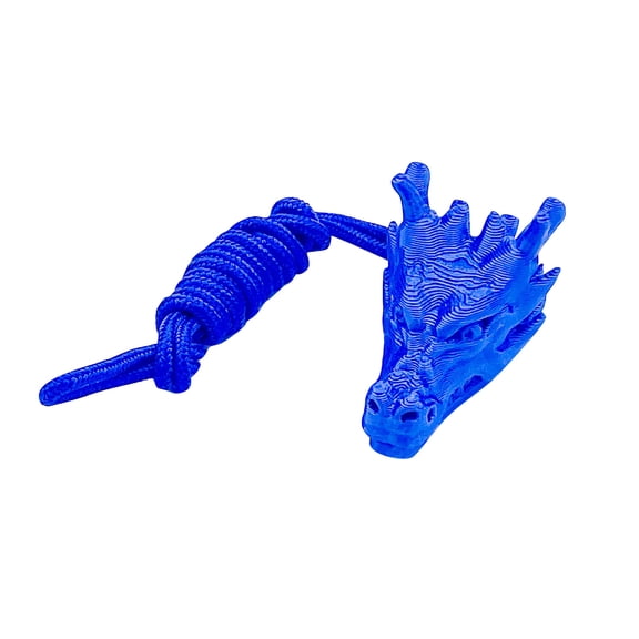 Dragon Head Whistle 3D Printed Fantasy Creature Sculpture for Outdoor Activities Party Favors and Collectible Mythical Decor Blue