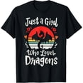 thumbnail image 1 of Dragon Just a Girl Who Loves Dragons T-Shirt, 1 of 4