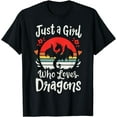 thumbnail image 1 of Dragon Just a Girl Who Loves Dragons T-Shirt, 1 of 3