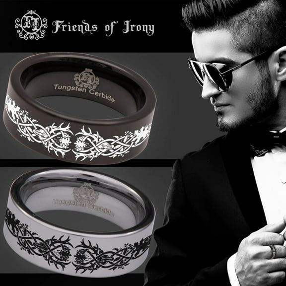 Dragon Knot Tungsten Carbide Ring