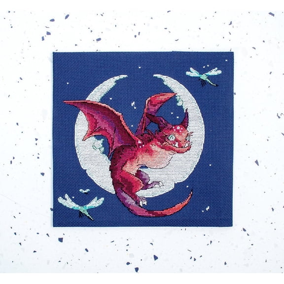 Wizardi Counted Cross Stitch Kit Dragon L8800 Letistitch