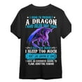 thumbnail image 1 of [Dragon Lover's Gift Tee] Dragon Lover's Gift T-Shirt - Fun Graphic Tee for Men - Black Short Sleeve, 1 of 5
