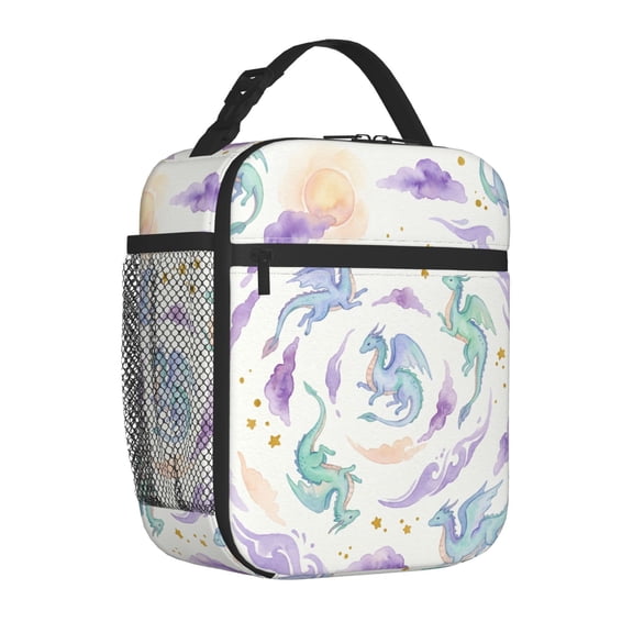 Dragon Lunch Box Insulated Lunch Bag For Women Men Reusable Large Capacity Lunchbox Leakproof Cooler Food Bento Tote Bag For Work Travel Picnic Outdoors