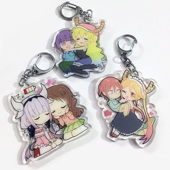 Dragon Maid charm keychains - Kanna Riko Shouta Lucoa Kobayashi Tohru (1 keychain)