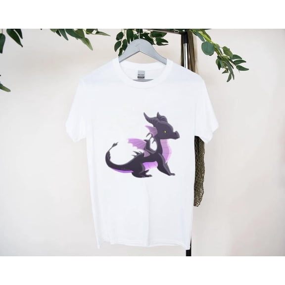 Dragon Maleficent T-Shirt with Fiery Magical Power, for men & women, up to size 5XL.