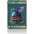 thumbnail image 1 of Dragon Metal Tin Sign Reading Murder is Wrong Retro Tin Sign Funny Decoration for Office Home Classroom Library Bedroom Cafe Club Bar Wall Sign 8x12inch, 1 of 7