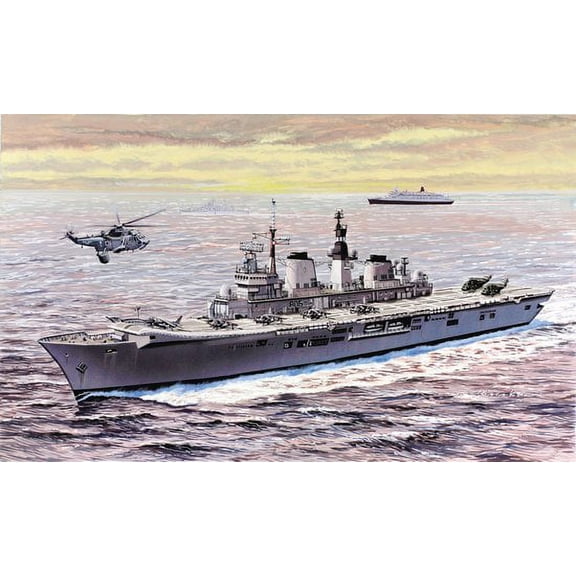 Dragon Models H.M.S. Invincible Light Aircraft Carrier - Falklands War (2016 Edition) New