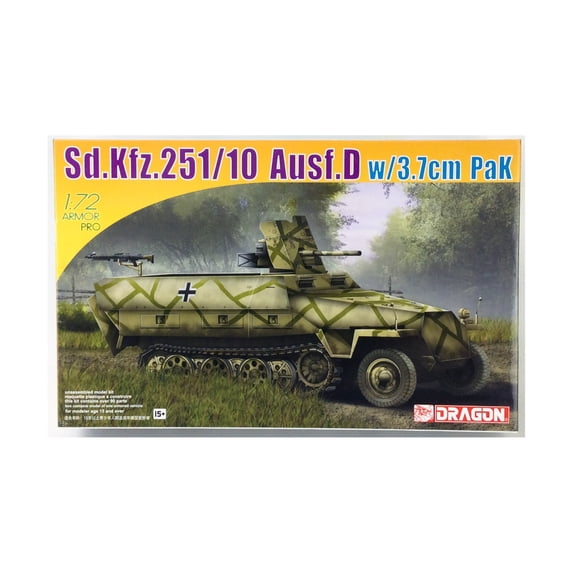 Dragon Models Sd.Kfz.251/10 Ausf. D w/3.7cm PaK New