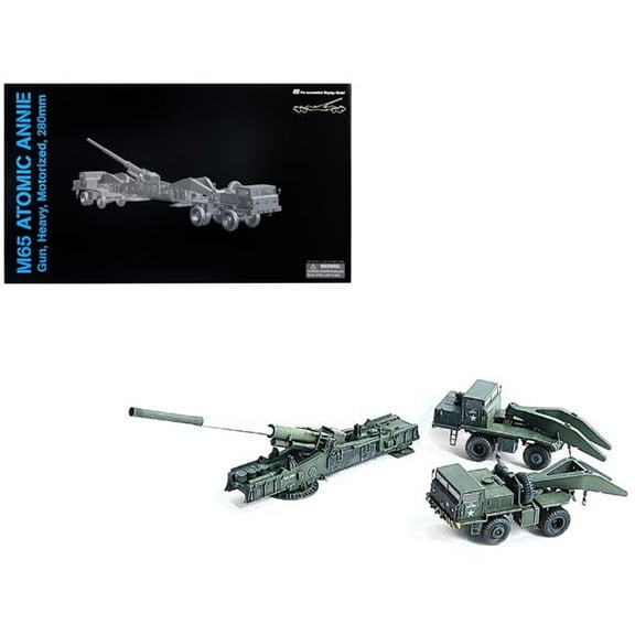 Dragon Models 63160 United States M65 Atomic Cannon Atomic Annie Artillery Olive Drab Firing Mode US Army NEO Dragon Armor Series 1-72 Scale Plastic Model