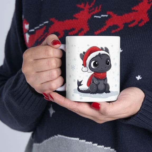 Dragon Mug, Mythil Creature Tea Cup, sy Coffee Mug, Gift, Ceramic Mug Dragon Lover.