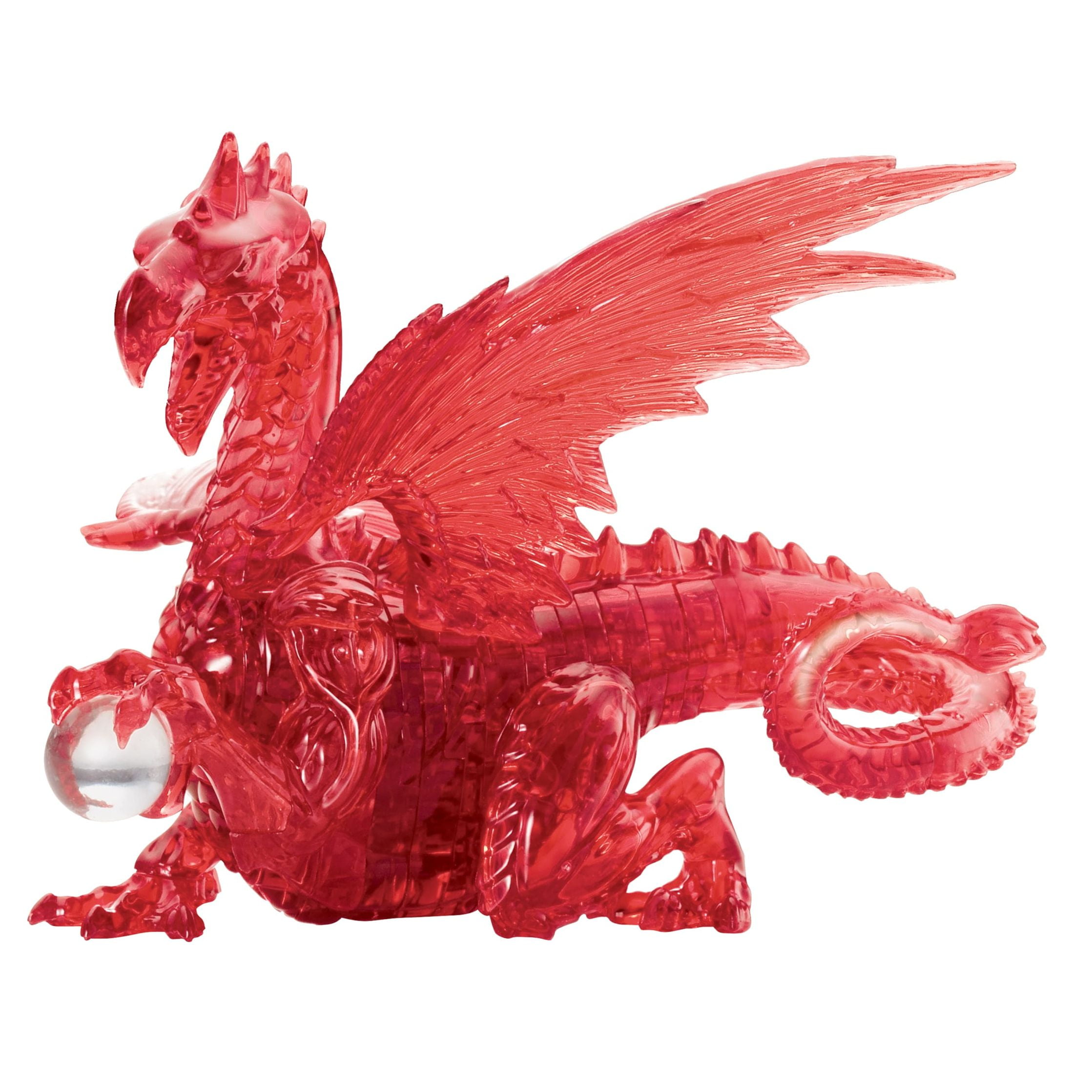 Deluxe Red Crystal Dragon 3D Puzzle with Marble Egg