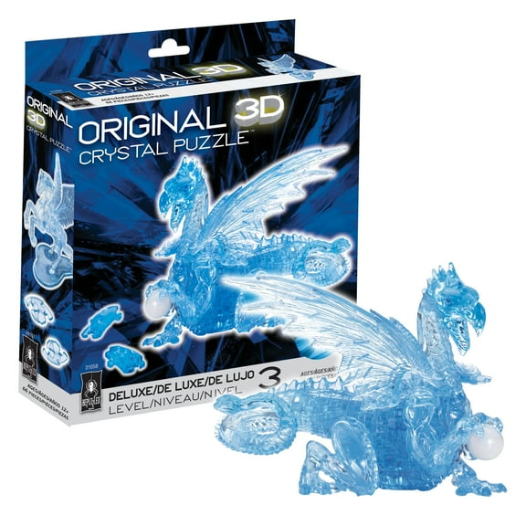 Dragon Original 3D Crystal Puzzle from BePuzzled, Ages 12 and Up