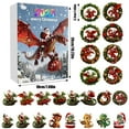 thumbnail image 1 of Dragon Ornament Christmas Advent 2025-24 Days 2D Acrylic Animal Decor Flying Dragon Christmas Countdown Decorations For Home Tree Wall Window Adults Kids Vacation Party Favors C, 1 of 1