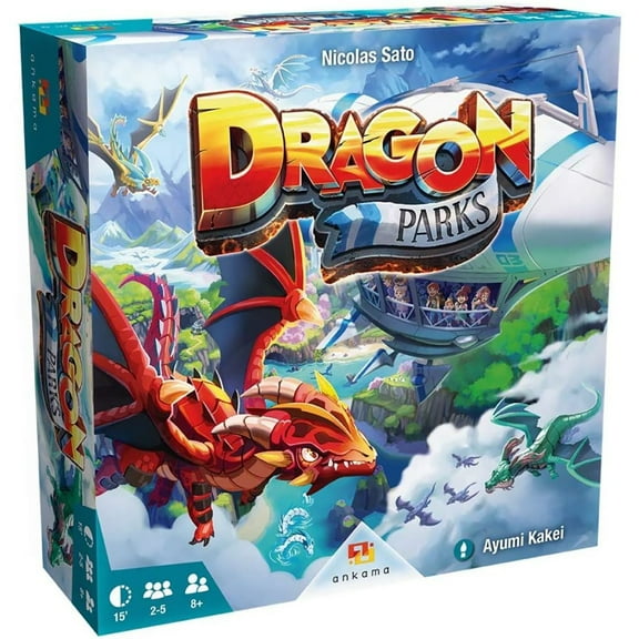 Dragon Parks - Fantasy Drafting Game, Ankama, Ages 8+, 2-5 Players, 15-30 Min