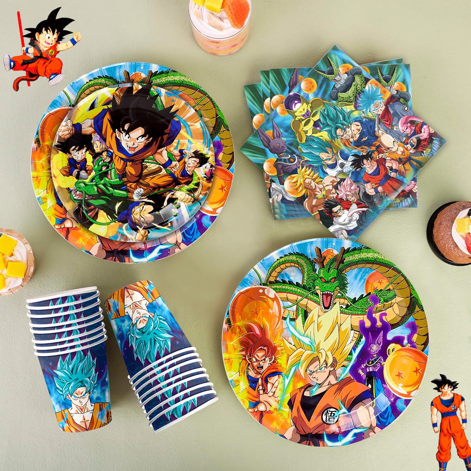 100 Pcs Dragon 9 Ans - Décoration Et Vaisselle Pour Anniversaire