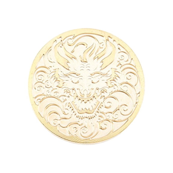 Dragon Pattern Wax Stamp Head, Sealing Wax Stamp Head Replacement for Chinese New Year Gift Card Gift Packing Decoration