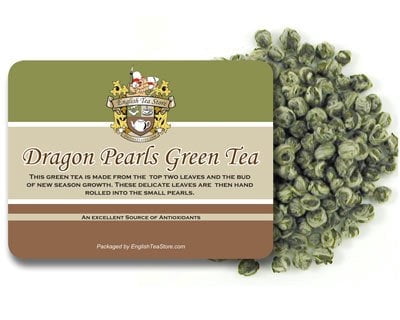 Dragon Pearls Green Tea - Loose Leaf Pouches - 16oz