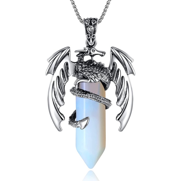 Crystal dragon store pendant