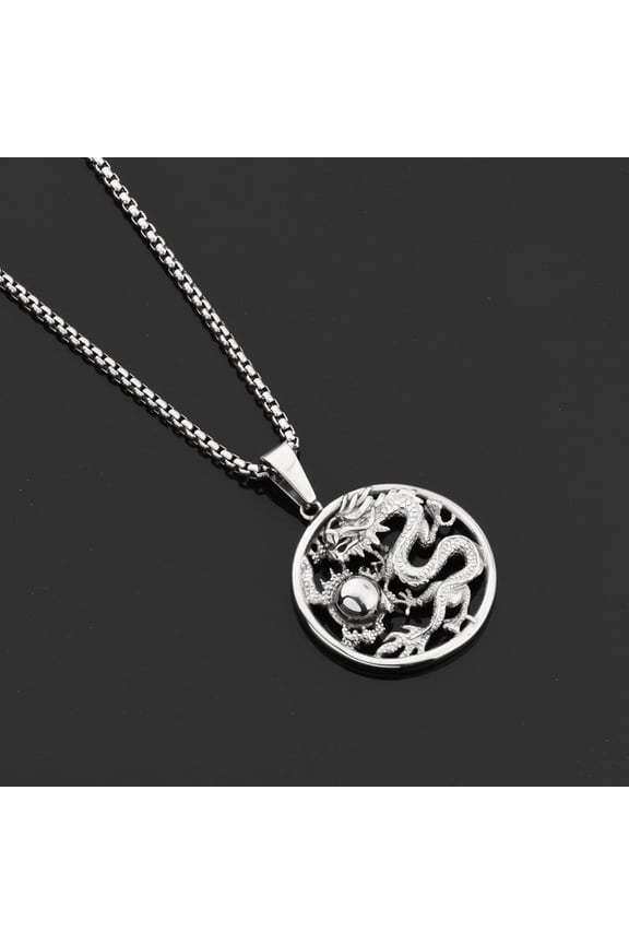 Dragon Pendant Necklaces For Women Men Gold Plated Jewellery Mascot Ornaments Lucky Symbol Decoration Jewelry Luxury With You Accessories Trendy Creative Best Gift