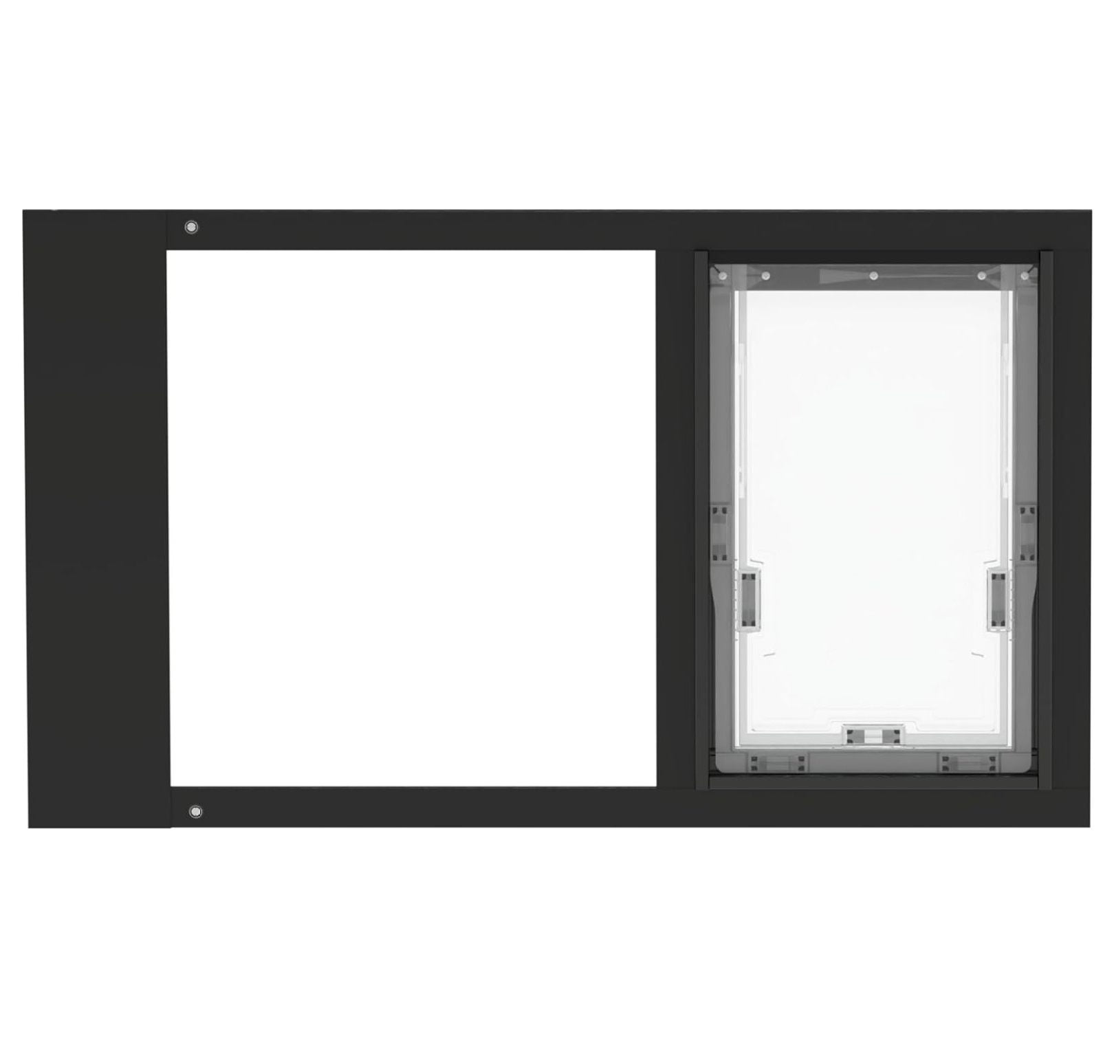 Dragon Pet Door for Sash Windows Adjustable Window Insert with Single Flap System for Dogs and