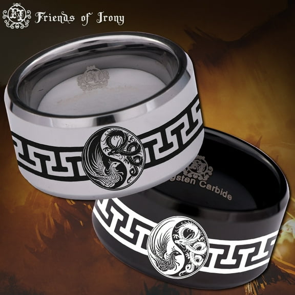 Dragon Phoenix Tungsten Carbide Ring