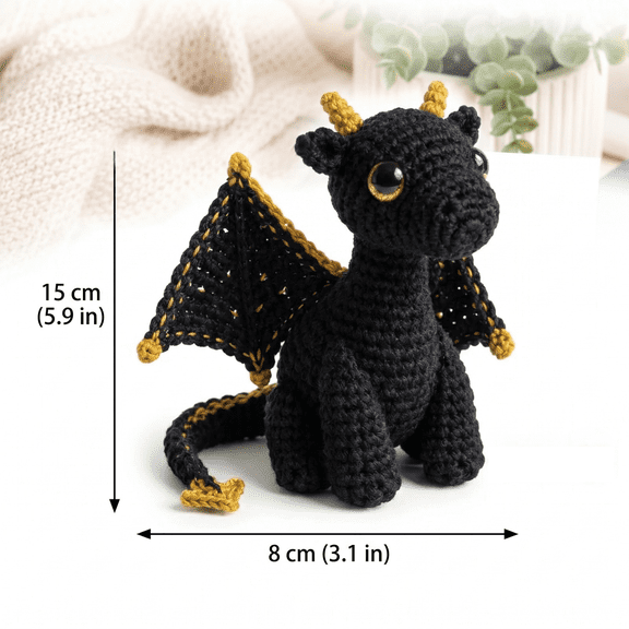 Dragon Plush Toy Stuffed Animal Cute Soft Comfort Plush Dragon T Companion Doll for Stress Relief Travel and Cuddling (with Card)