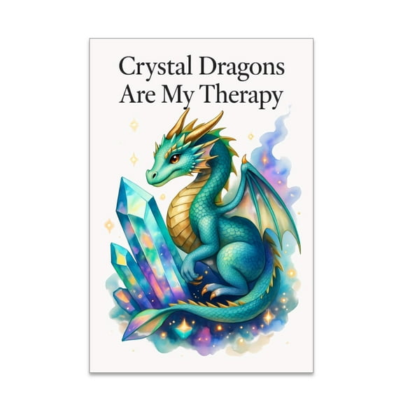 Dragon Poster - Gloss Paper Finish - Fantasy Room Decor gift 13x19