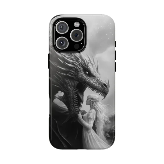 Dragon Princess Fantasy Realm Art Case for iPhone 17 to 11 Pro Max